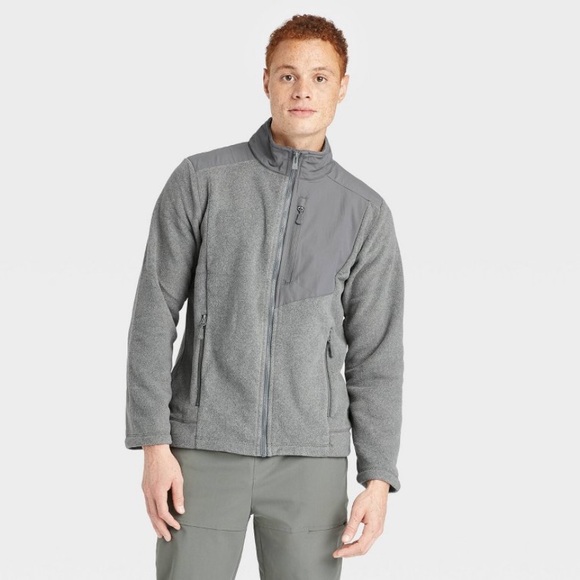 All in motion men’s Polartec Fleece Jacket size S NWT Gray - Picture 1 of 5